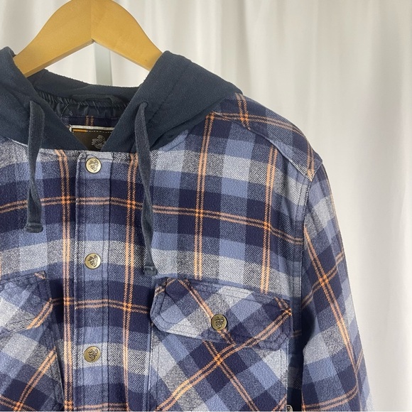 Legendary Whitetails XL Quilted Plaid Hooded Shacket Camp Outdoor Warm Casual - Picture 10 of 10